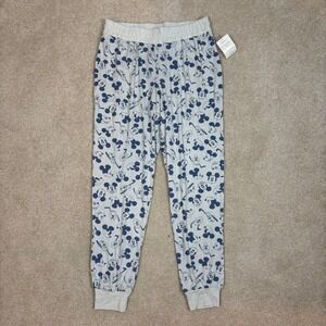 Disney Mickey Mouse Sleepwear Pajama Pants Lounge‎ Bottoms LT GREY Small
